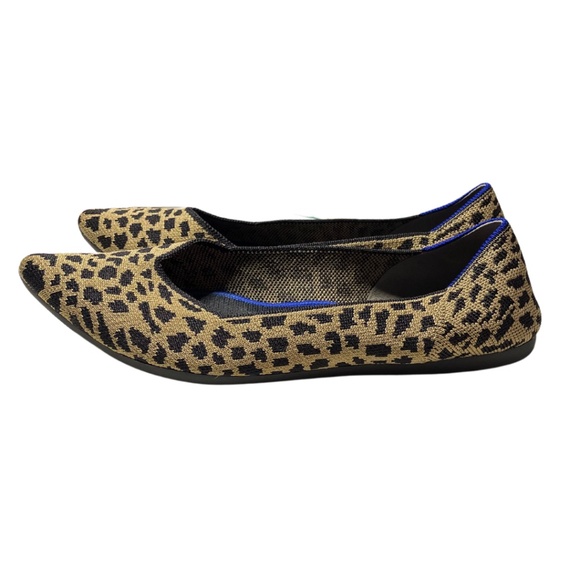 VGUC Rothy's Point Flats Cheetah Shoes 9 - RARE - Picture 5 of 7